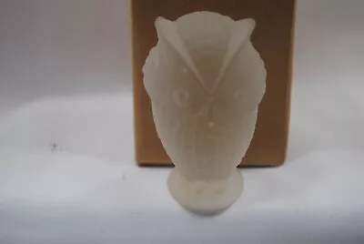 Buy Vintage Kristaluxus Frosted Crystal Owl Paperweight • 9.45£