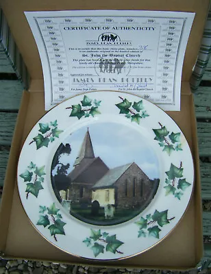 Buy Ditton Priors James Dean Pottery Plate - St John The Baptist,  Ltd Ed 38/50 Box • 12.99£