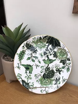 Buy Coalport Plate CATHAY Green Birds & Floral Pattern 10” Plate / Cake Plate • 6£