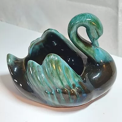 Buy  Swan Ornament 6x7  Vintage  Canadian Blue Mountain Pottery • 14£
