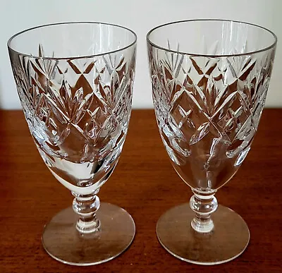 Buy Royal Doulton Lead Crystal Georgian 5 1/4 Inch Wine Glasses, 1980 • 50£