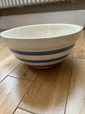 Buy TG Green Mixing Bowl Vintage Cornishware Blue & White  • 1.20£