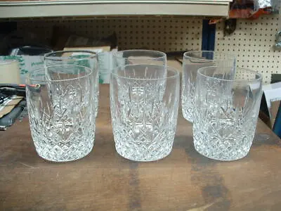 Buy Set Of 6 Lenox Heavy Clear Cut Glass Crystal Glasses Stamped Lenox • 56.77£