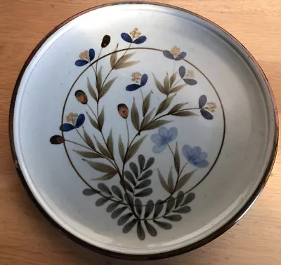 Buy Vintage Highland Stoneware Celadon Floral Design Serving Plate/ Platter 31cm • 30£