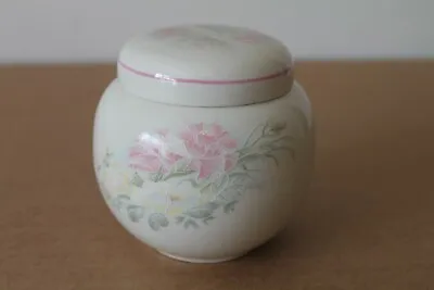Buy Vintage Sadler  Pink Flower  Ginger Jar With Lid • 10£