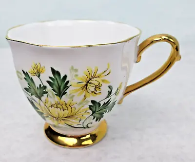 Buy Vintage Royal Standard 'Romance' Fine Bone China England Yellow Floral Teacup • 10.43£