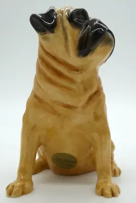 Buy Vintage John Beswick Pug Dog Sitting Figurine • 30£