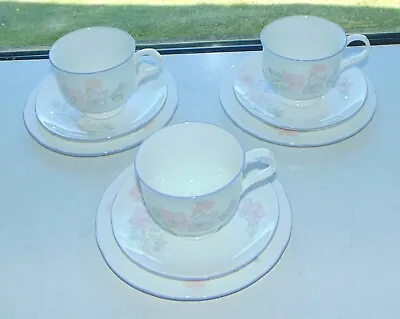 Buy Sadler Fine Bone China Romance Pattern 9pc Cups Saucers Plates  • 12£