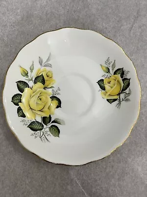 Buy Colclough Ridgway Bone China Yellow Rose SAUCER ONLY Made In England Pattern F O • 8.63£