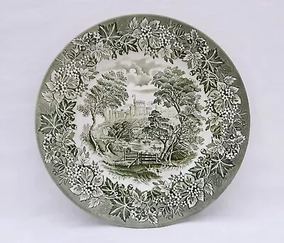Buy English Ironstone Tableware Castles Dinner Plate Ironstone Plate Green And White • 24.95£