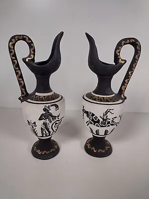 Buy Pair Of Pitcher Vases Handmade Pottery African Tribal Art • 34.99£