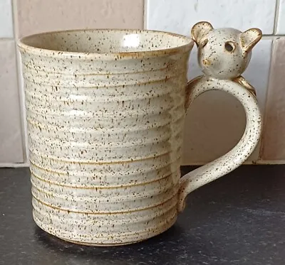 Buy Vintage Large Studio Pottery Stoneware Moue Mug Mouse On Handle Handmade  • 15£
