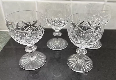 Buy Royal Doulton Set Of 4 Sherry Rochelle Pattern Crystal Cordial Glasses - 9.75cm • 15.99£