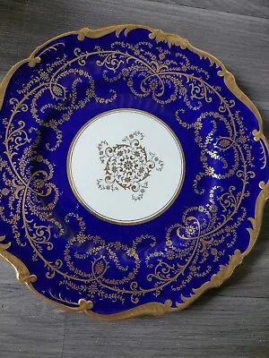 Buy Coalport Bone China Anniversary Cobalt Blue Dinner Plate • 16£