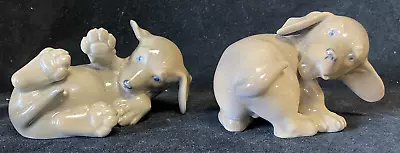 Buy Royal Copenhagen Porcelain Dachshund Puppy Dogs Figurine #1407 & 1408 • 120£