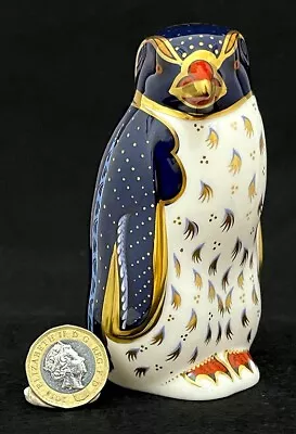 Buy Royal Crown Derby 'Rockhopper Penguin' Paperweight 1st Quality 21st Gold Stpr • 89.95£