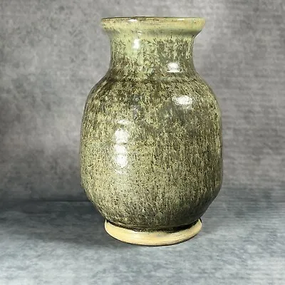 Buy Rare Collectible Stephanie Kalan 19cm Studio Pottery Celadon Ribbed Vase  • 180£
