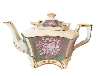 Buy Arthur Wood England Teapot &Base Cobalt Blue Gold Gaudy Welsh China Antique • 75.70£