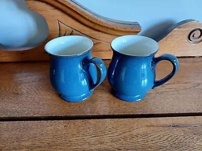 Buy Two Denby Blue Craftsman Stoneware Mugs In Great Used Condition  • 15£