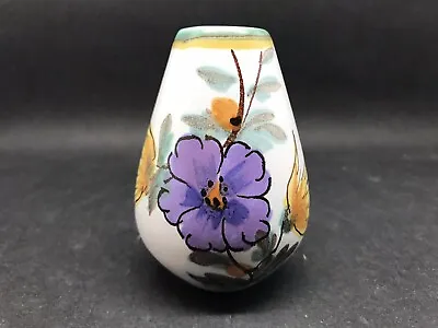 Buy Pretty Gouda Holland  Dutch Pottery Flora Vase Viola 7.5 Cm Tall (Or316) • 10£
