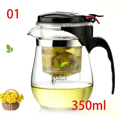 Buy Heat Resistant Glass Infuser Teapot Chinese Kung Fu Set Pure Kettle Coffee Maker • 16.08£
