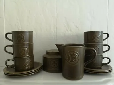Buy Crown Clarence Agincourt Coffee Set 6 X Cups & Saucers, Sugar Bowl & Milk Jug • 14.99£