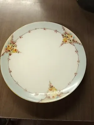Buy Antique THOMAS Bavaria Bread & Butter Plate Gold Blue Ring Flowers 6.75in • 8.06£