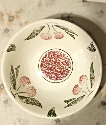 Buy Italian Ceramic Decorative Serving Bowl Cherry Design • 14.44£