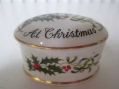 Buy Coalport Bone China Oval Lidded Trinket Box.  Love And Best Wishes At Christmas  • 10£