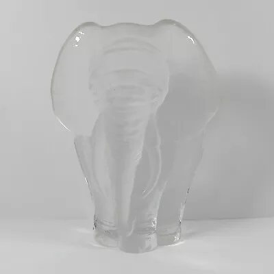 Buy Mats Jonasson Signed Elephant Glass Crystal 6  Paperweight Sculpture Sweden  • 24.99£