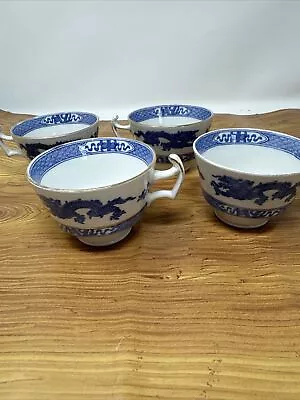 Buy Set Of 4 Royal Cauldon Dragon Cups Blue And White Collectible • 10£