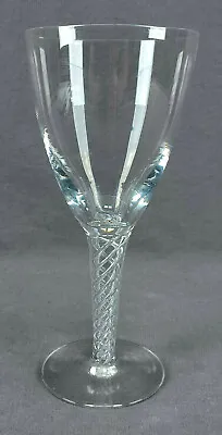 Buy Vintage Signed Stuart England Arial / Ariel Pattern Air Twist Stem Water Goblet • 61.57£