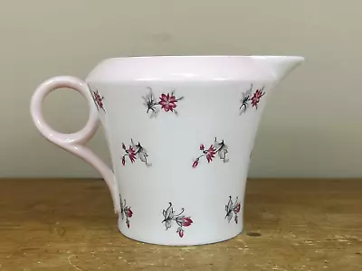 Buy Pretty Shelley Fine Bone China Pink Jug With Floral Sprigs 137179 • 22£