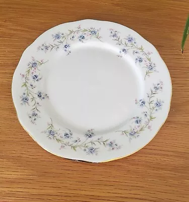 Buy Vintage Bone China Duchess  Tranquillity  Forget Me Not Design  21cm Salad Plate • 7.99£