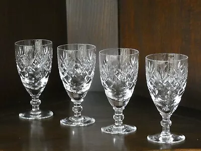 Buy 4 Royal Doulton Crystal Georgian Sherry Glasses • 14.95£