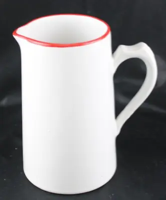 Buy Arthur Woods White Red Trimmed Milk Pitcher England Utility • 24.10£