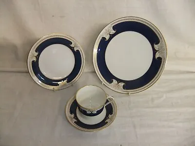 Buy C4 Porcelain China Spode Copeland - R9150 Blue Rim Gilded Vintage Tableware 3B3A • 1.99£