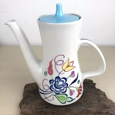 Buy Vintage POOLE POTTERY England BN Floral Design Coffee Pot - Pat Summers • 9£