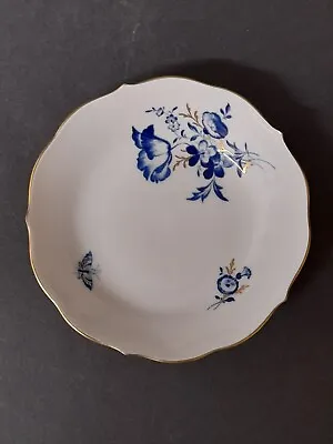 Buy Antique Meissen Shallow Dish Blue Underglaze Flowers & Insect • 45£