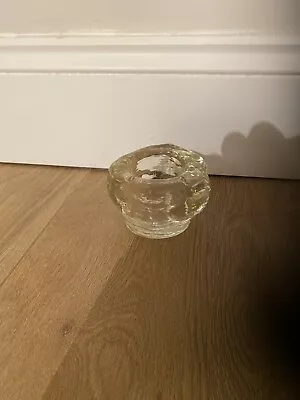 Buy Kosta Boda Swedish Snowball Glass Votive Tea Light Candle? Yellow Glass • 7.98£