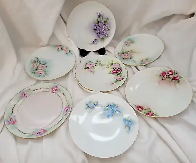 Buy Thomas Sevres Bavaria & Others Hand-painted Tea Time Dessert 7 Plates 6  D • 33.77£