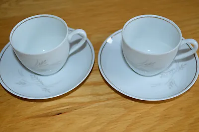 Buy Noritake Japan China Windrift 6117  -  2 Coffee Cups & Saucers Vintage • 1.49£