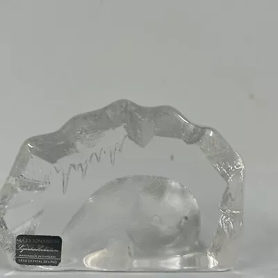 Buy MATS JONASSON Sweden Full Lead Crystal Baby Seal Paperweight Sculpture B47 • 12.99£