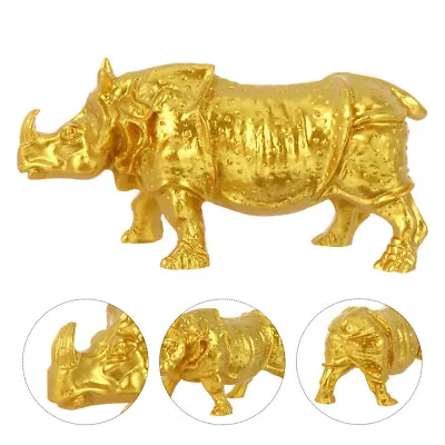 Buy  Rhinoceros Ornaments Ox Statue Dining Table Decor Bull Animal • 12.39£