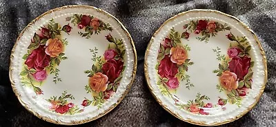 Buy Two Small Vintage Dishes Royal Albert Bone China Old Country Roses • 8£