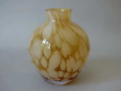 Buy Caithness Scotland Lead Art Glass Globe Sand Spot Flower Stem Bud Vase Free Uk P • 14.27£