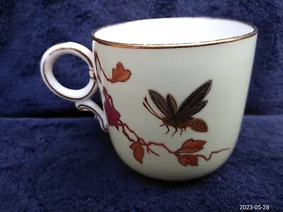 Buy Antique MINTON ? (GOOD CONDITION) C19th Relief Porcelain China Insects Cup • 28£