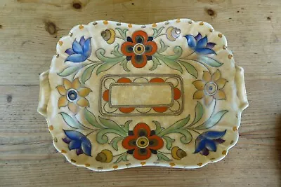Buy 1940's Charlotte Rhead Crown Ducal Signed Two Handled 12 X 8.5  Dish 6189 A/f • 12£