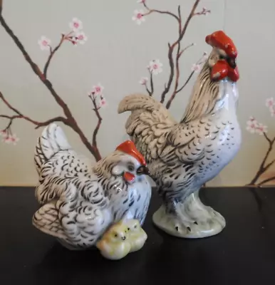 Buy Pair Of Sitzendorf Chickens Hen And Cockerel Figurines • 12£