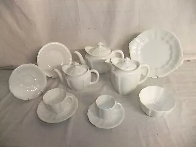 Buy C4 Porcelain Royal Crown Derby - Surrey - White Fluted Vintage Tableware - 5B4C • 3.93£